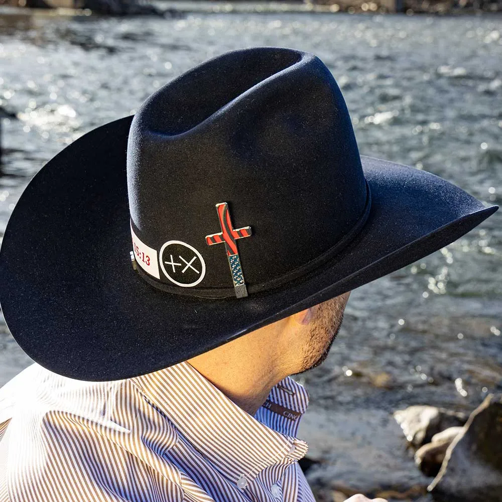Montana Silversmiths American Made Faith Hat Cross