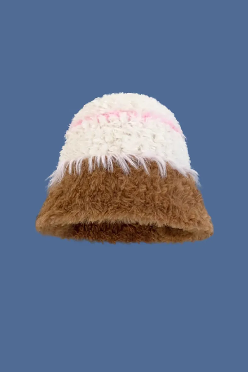 Multi-Color Striped Knit Bucket Hat