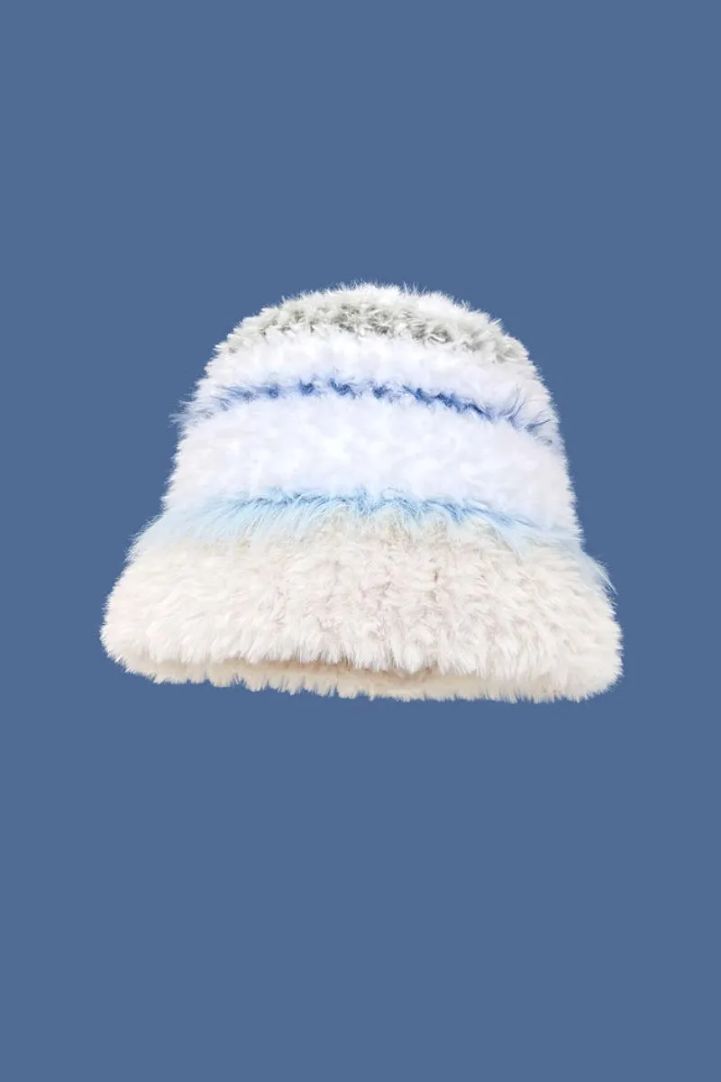 Multi-Color Striped Knit Bucket Hat