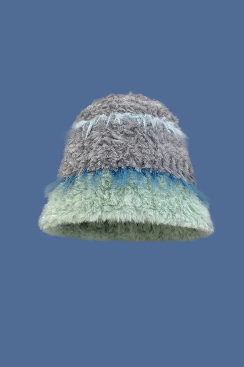 Multi-Color Striped Knit Bucket Hat