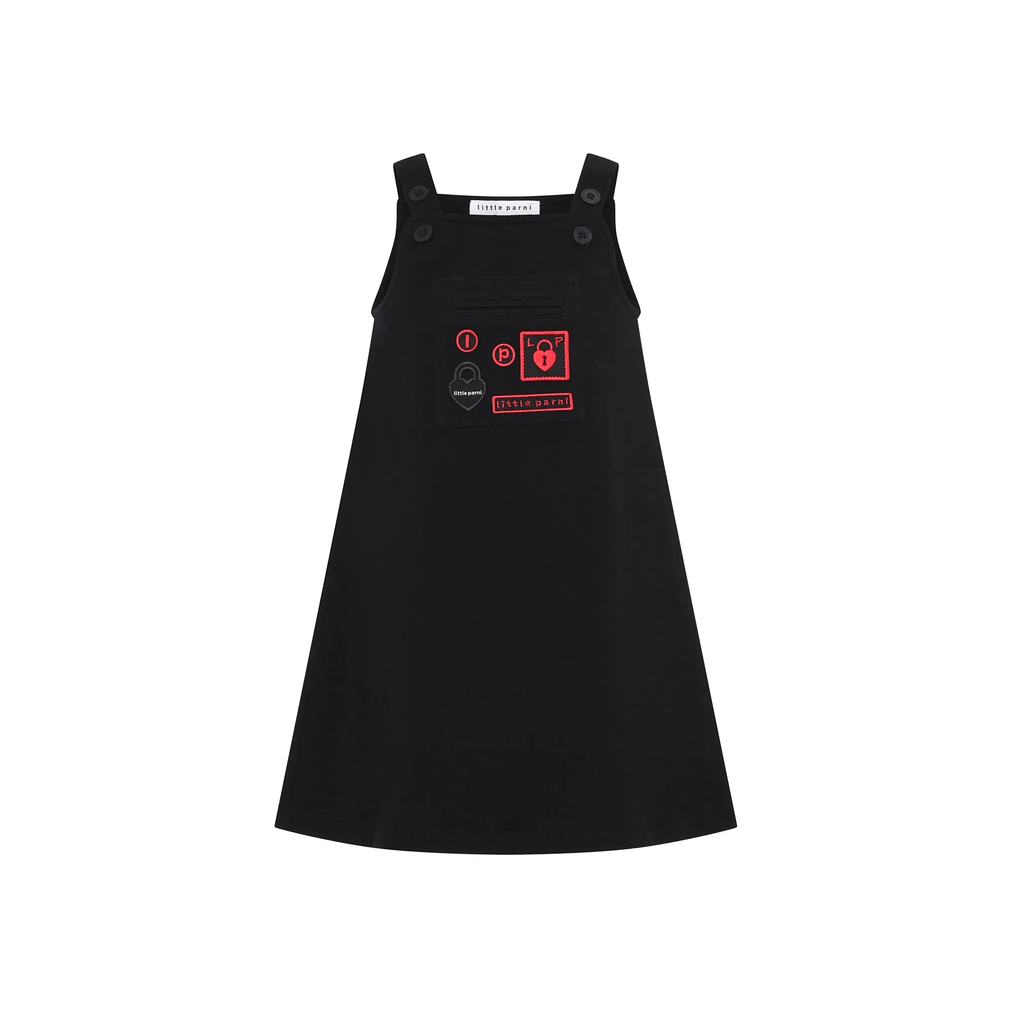 Multi-Patch Knee Length Jumper