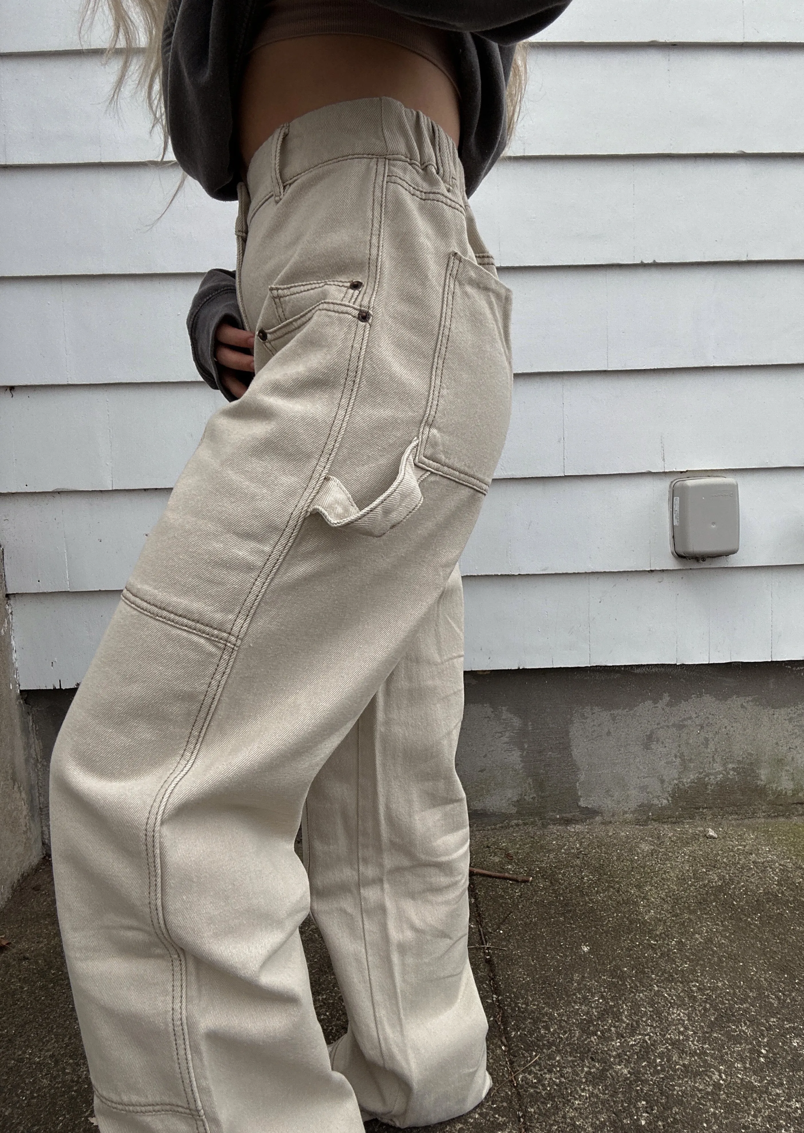 Natural Cargo Pants