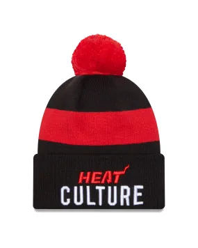 New Era NBA Men's Miami Heat City Edition Cuffed Knit Beanie OSFM