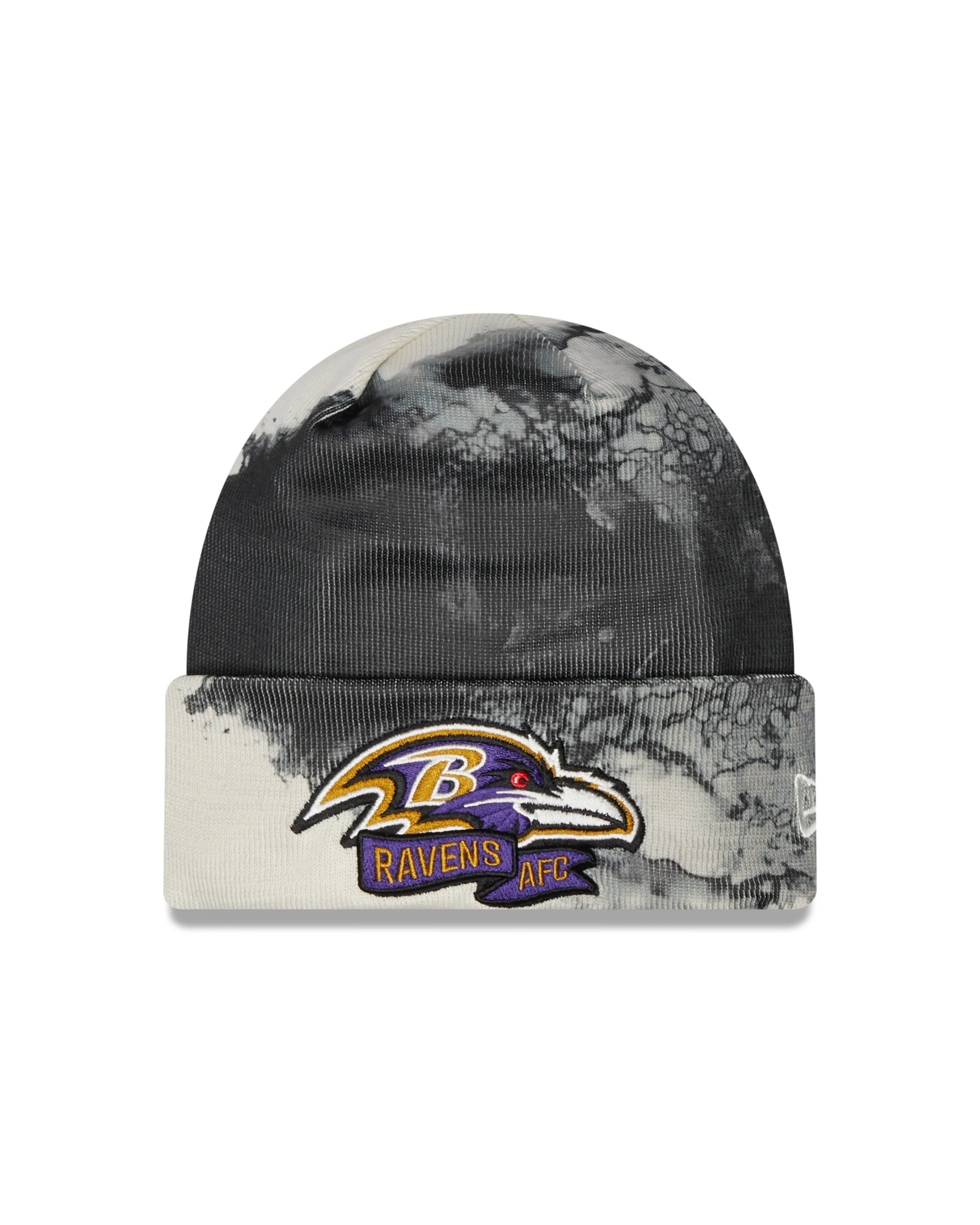New Era NFL Men's Baltimore Ravens 2022 Sideline Ink Knit Beanie One Size