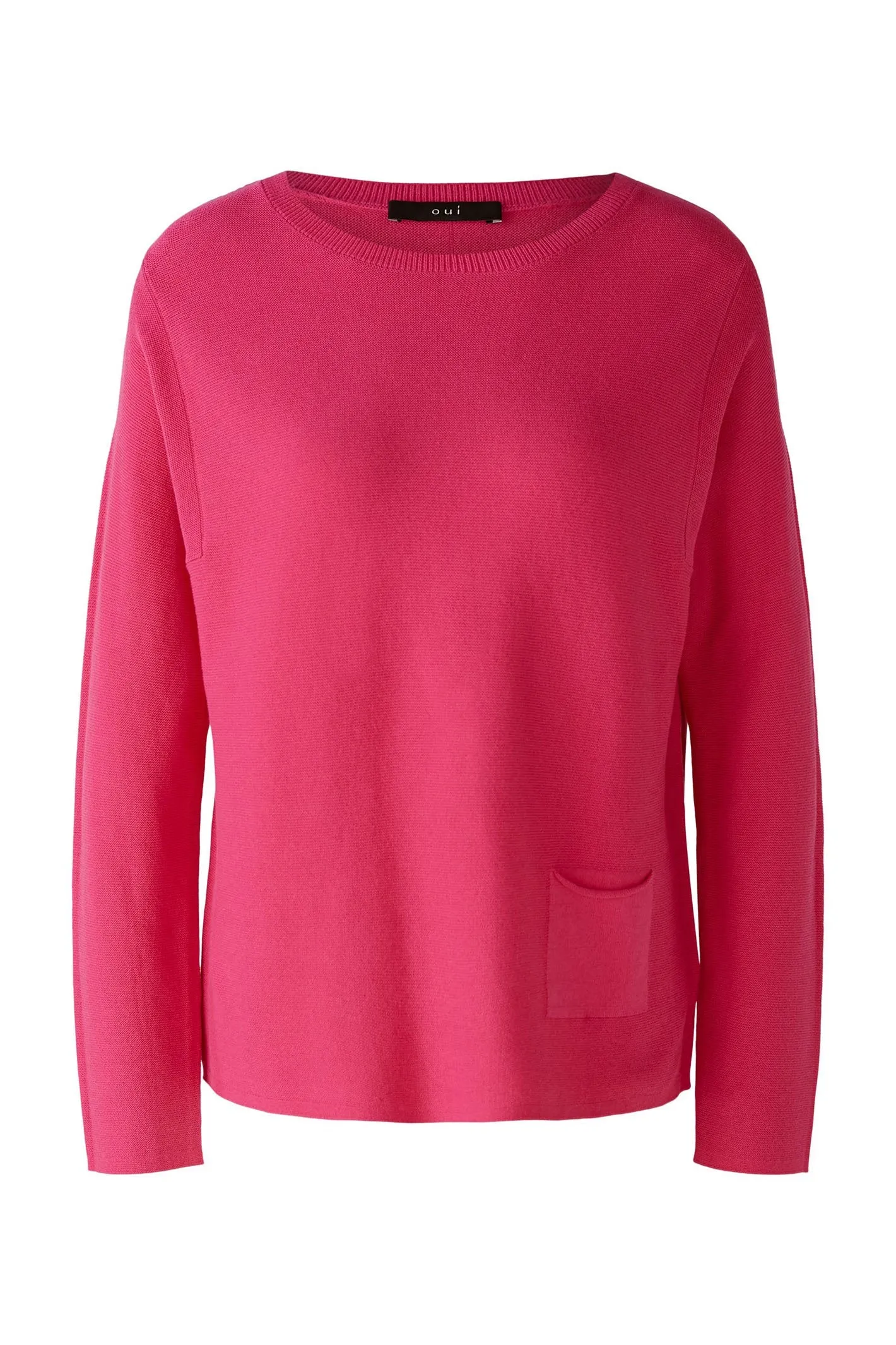 Oui 79915 Keiko Pink Wide Neck Jumper
