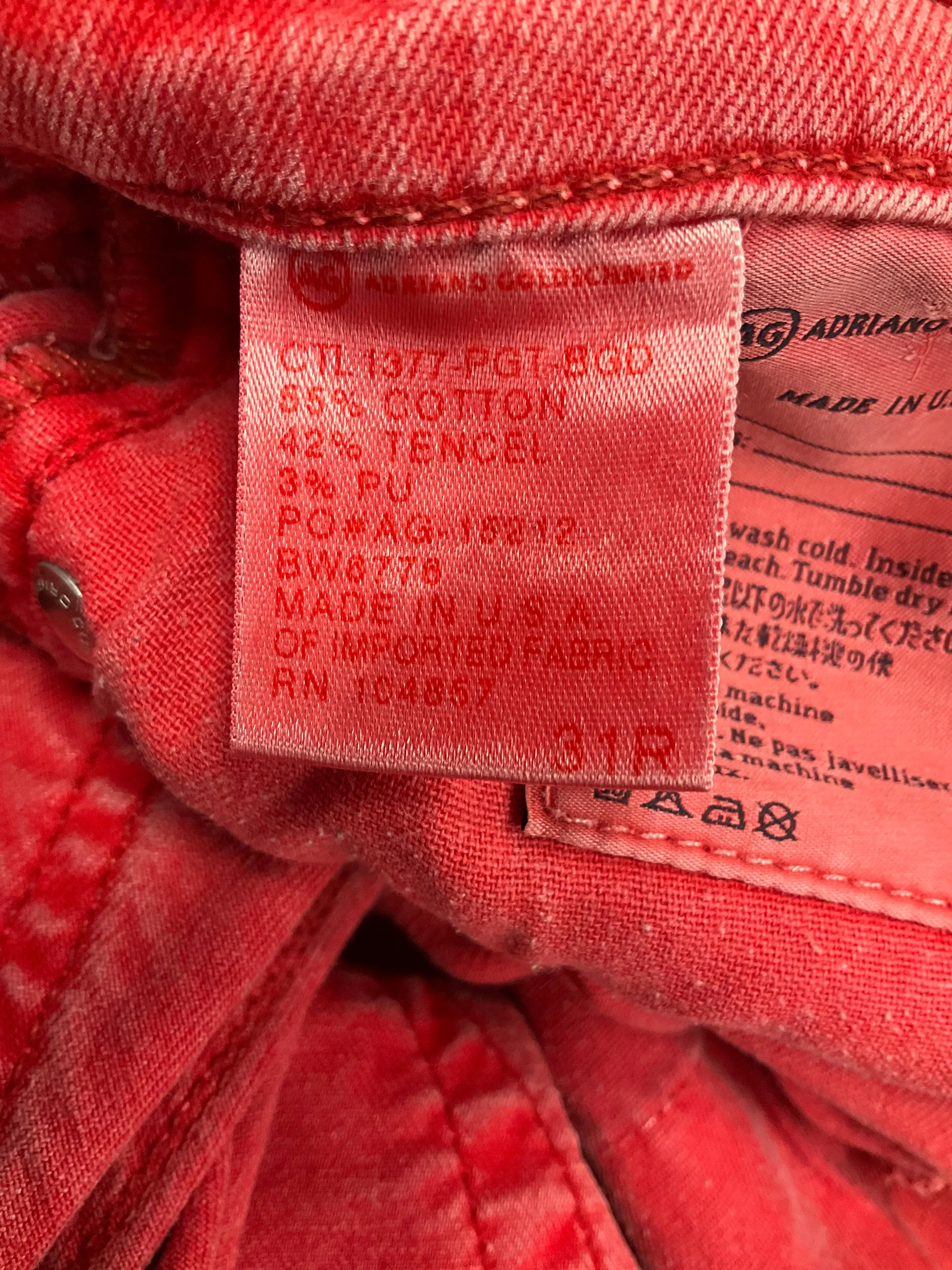 Pants Cargo & Utility By Adriano Goldschmied In Red, Size: 12