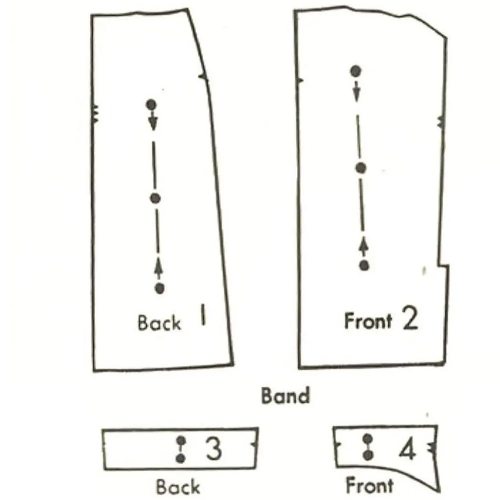PDF - 1950s Pattern, Wiggle, Slim, Pencil Skirt -  Waist 28” (71cm) - Download