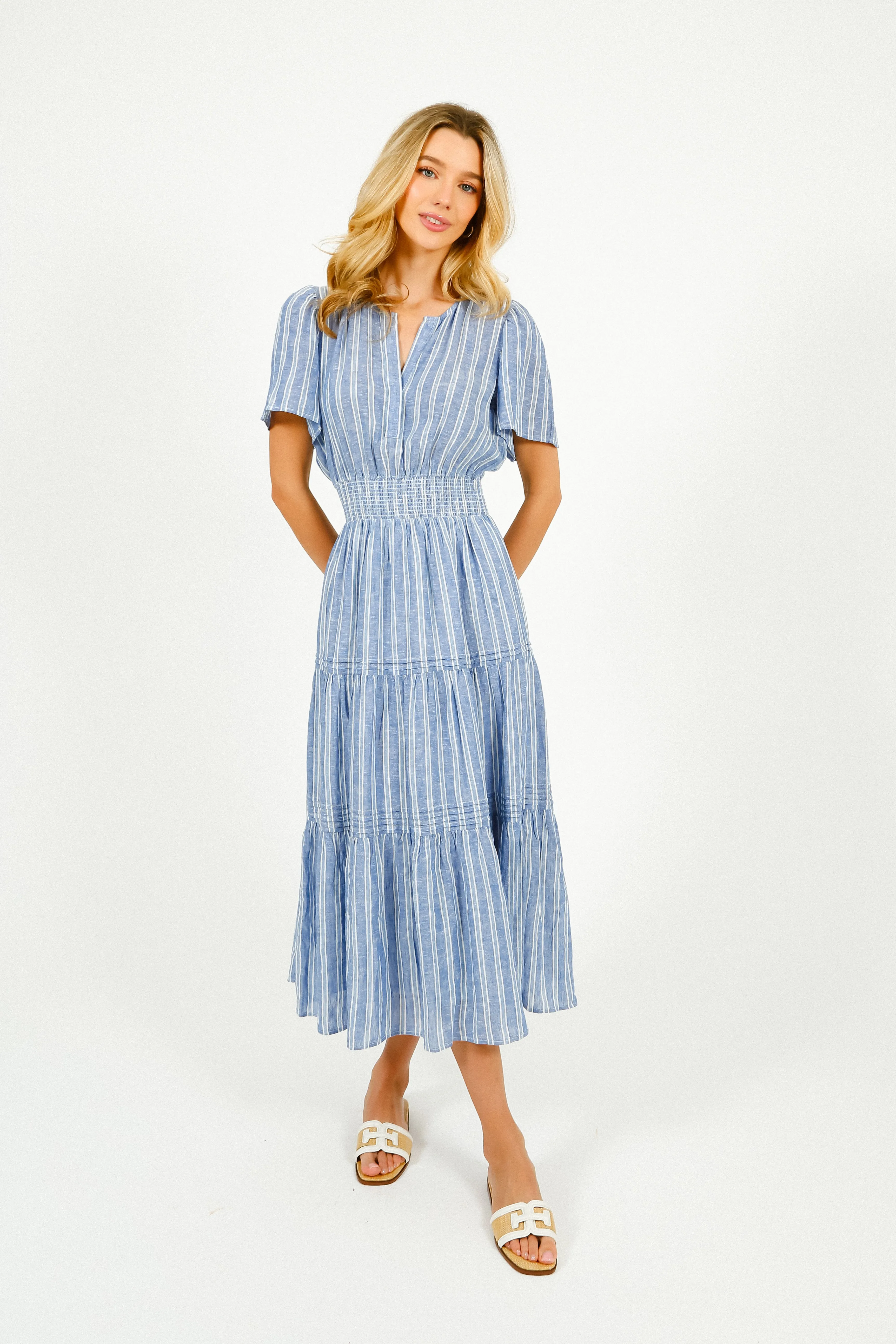 RAILS Cannes Dress in Lake View Stripe
