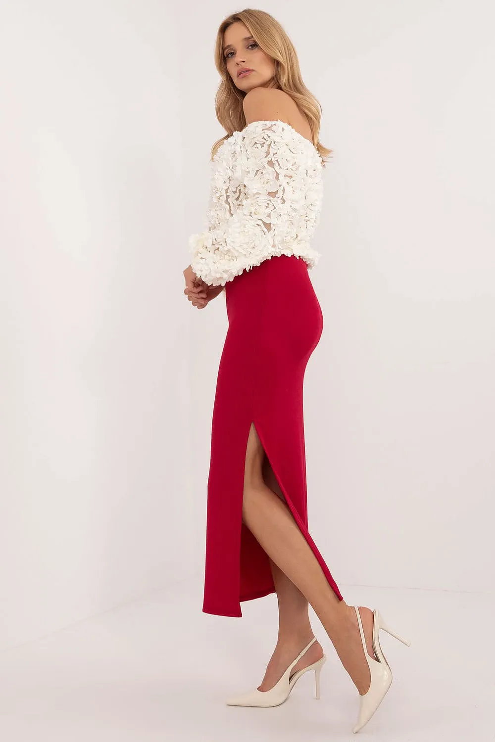 RED PENCIL SKIRT