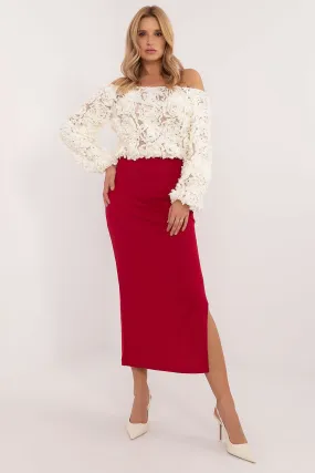 RED PENCIL SKIRT