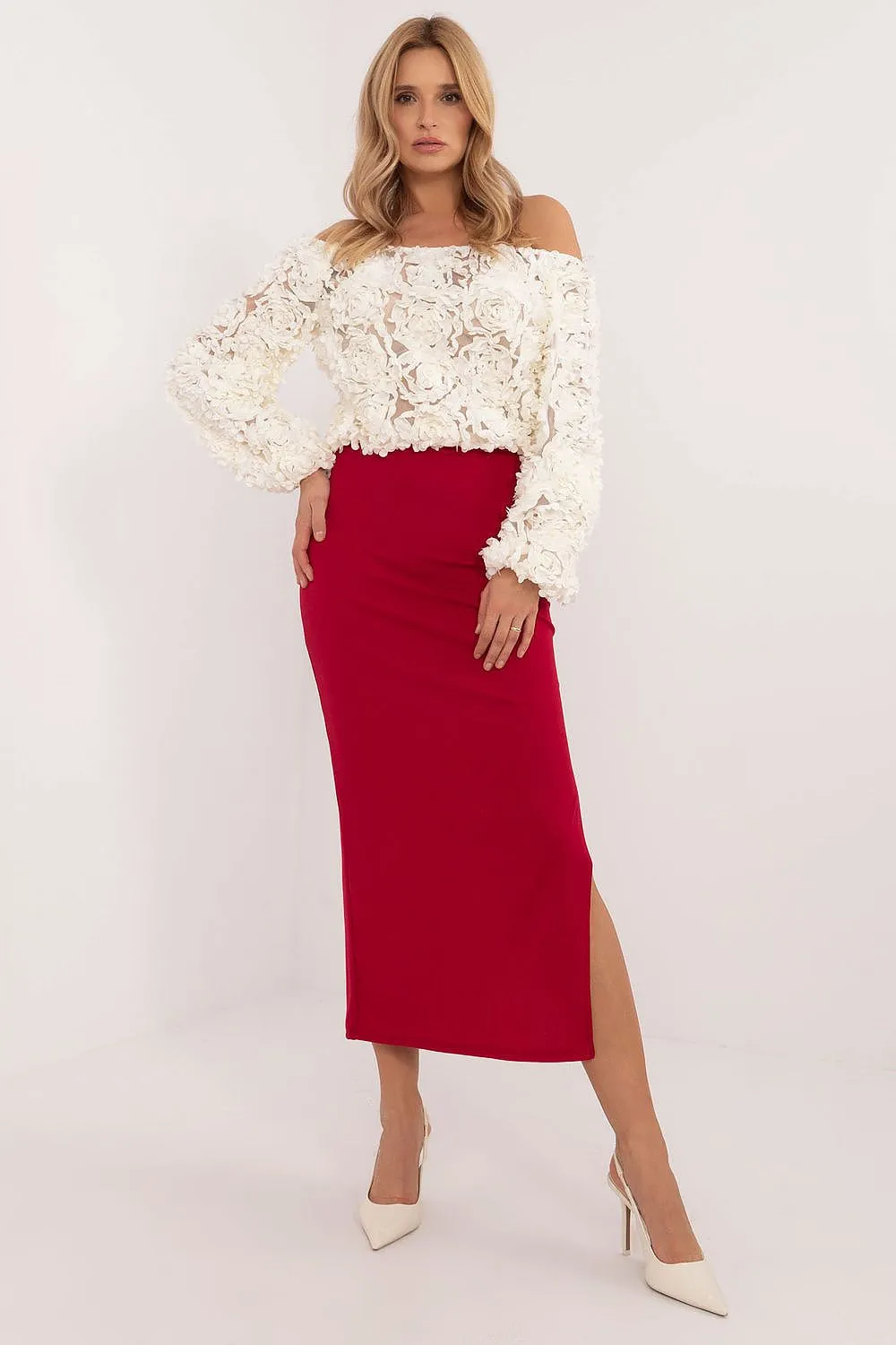 RED PENCIL SKIRT