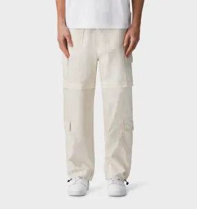 Reggie Convertible Cargo Pant - Off White