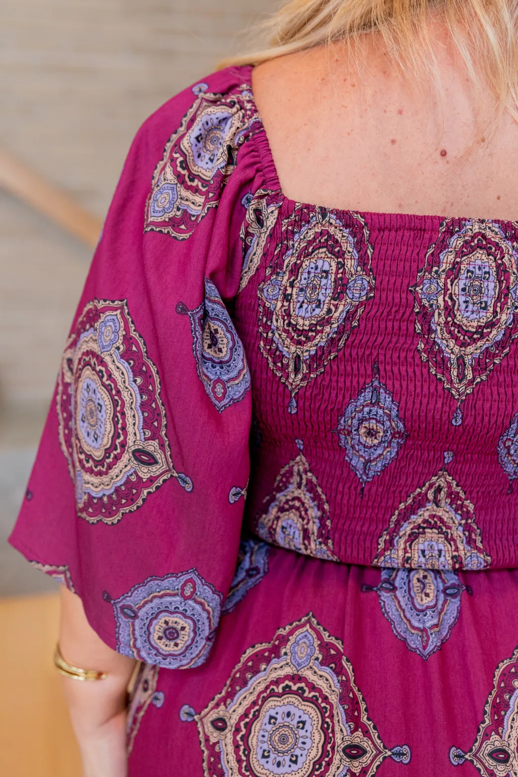 Renee Maxi Dress Zara Print Berry