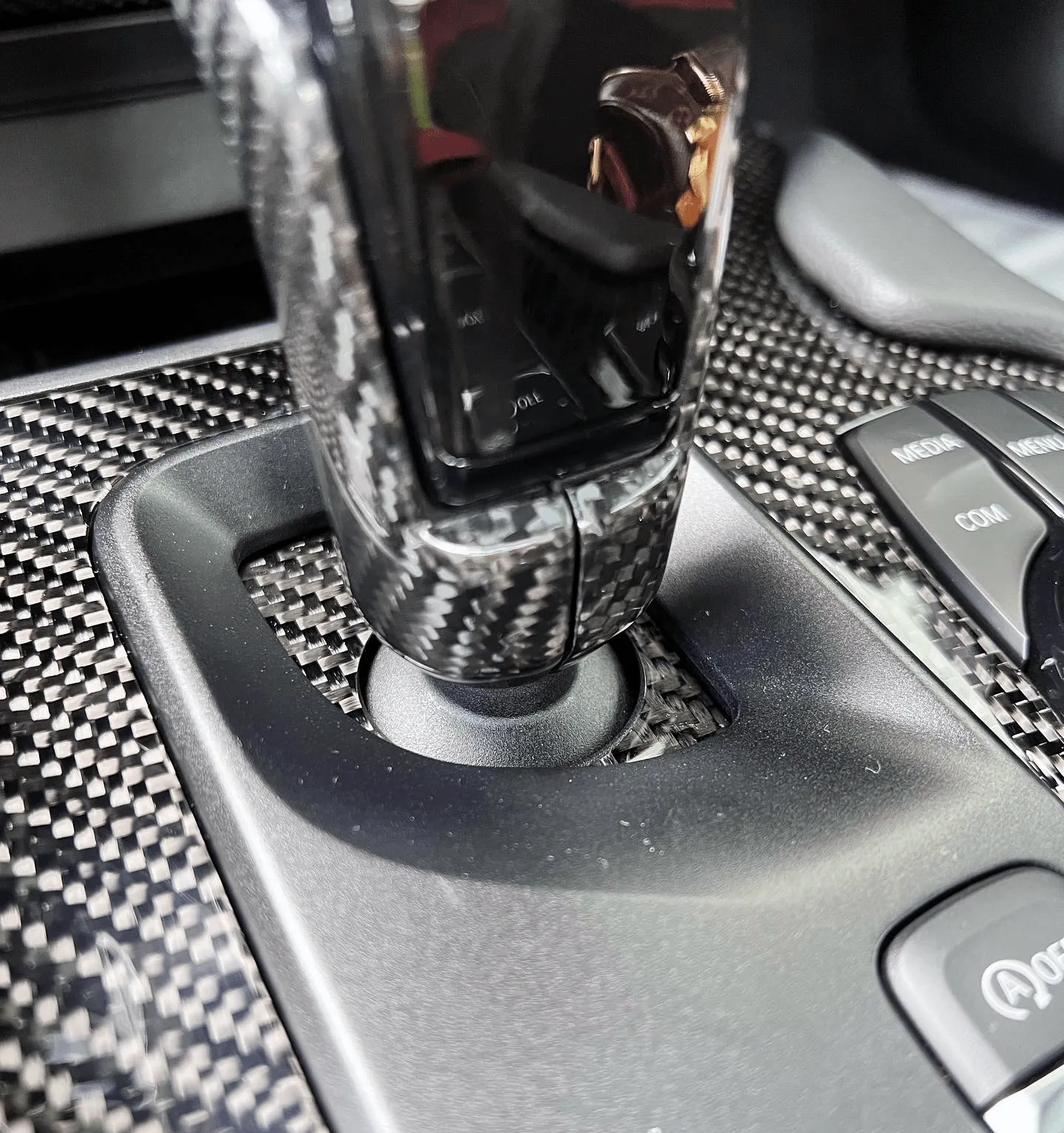 Rexpeed Carbon Fiber Shift Panel Badge (MK5 Supra)