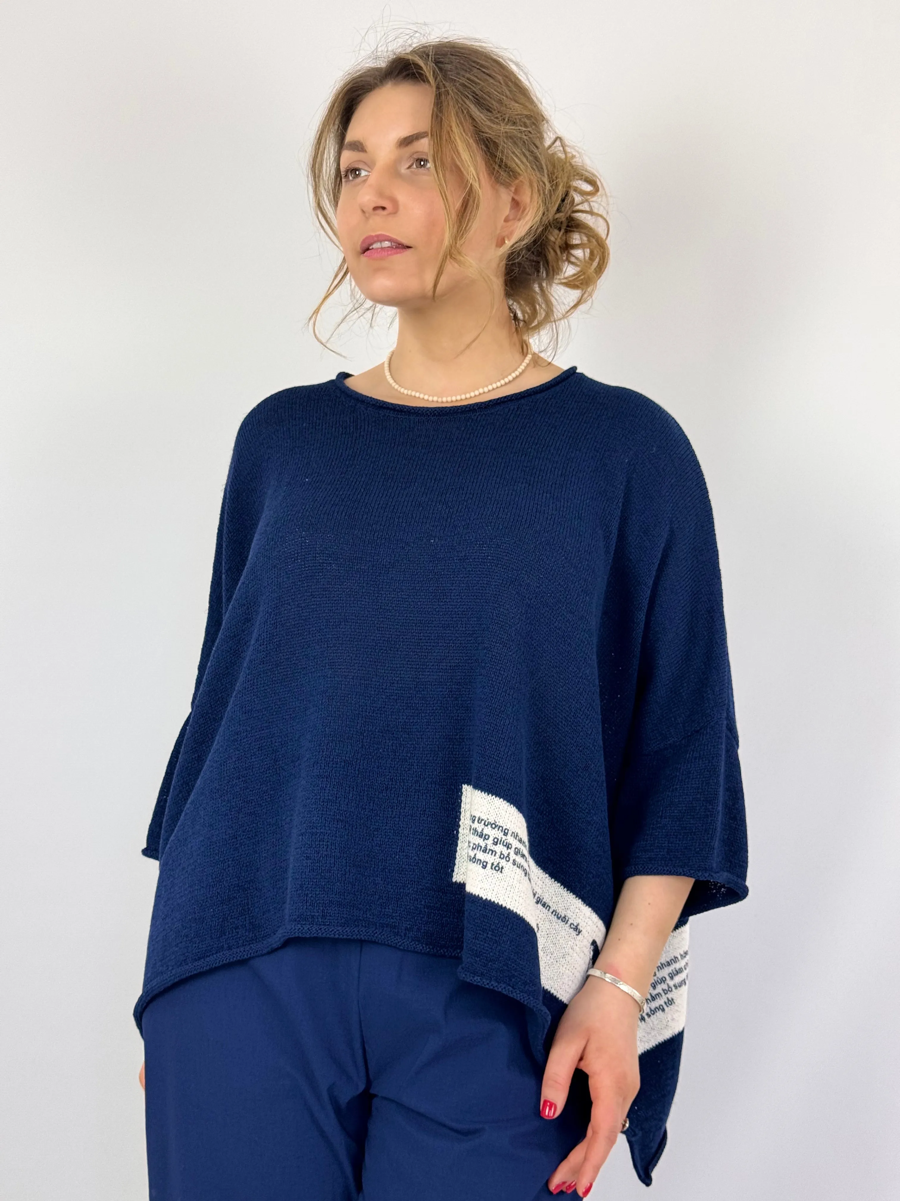 Rundholz Black Label 0713 Jumper Navy Print