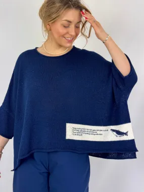Rundholz Black Label 0713 Jumper Navy Print