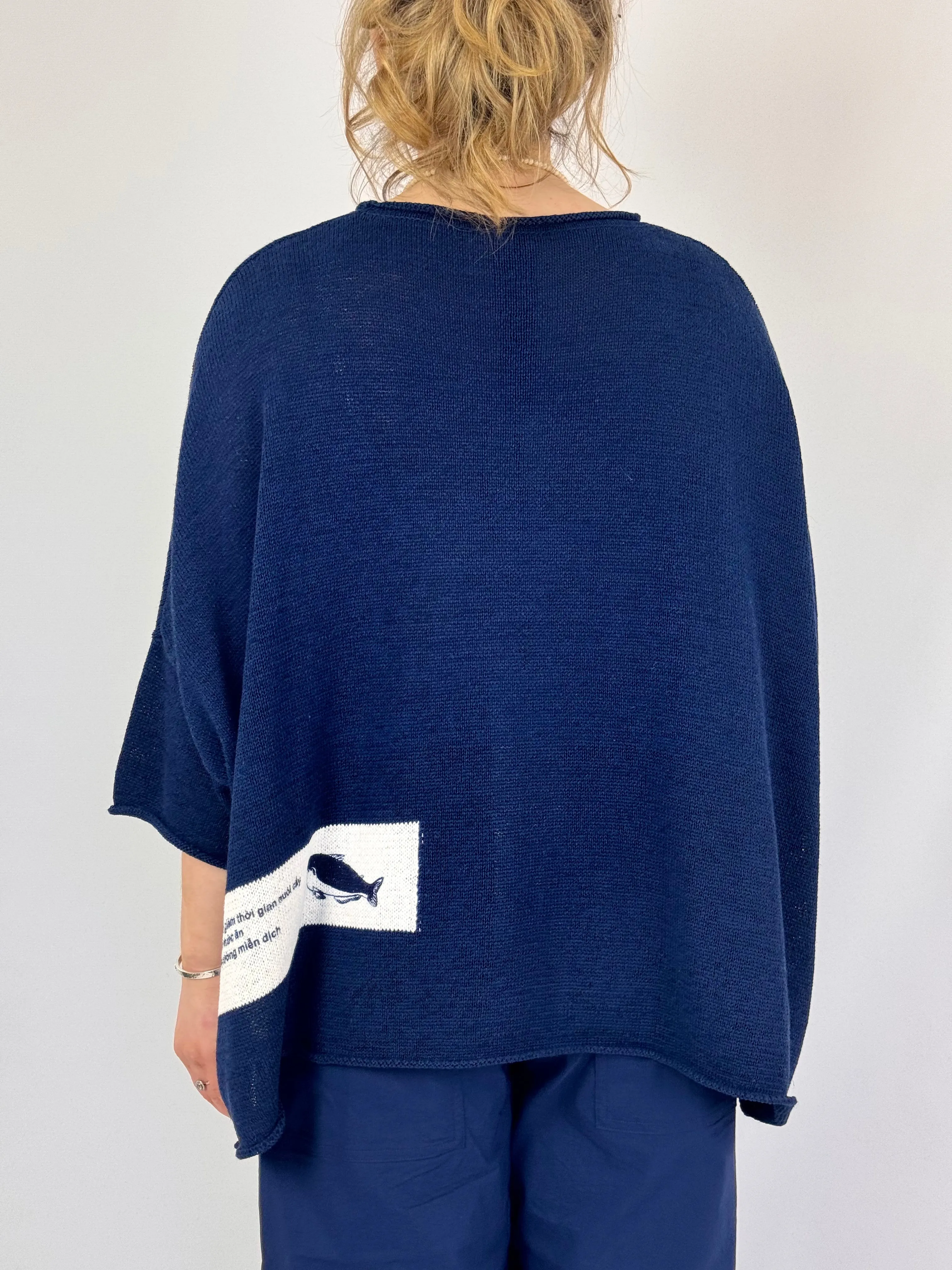 Rundholz Black Label 0713 Jumper Navy Print