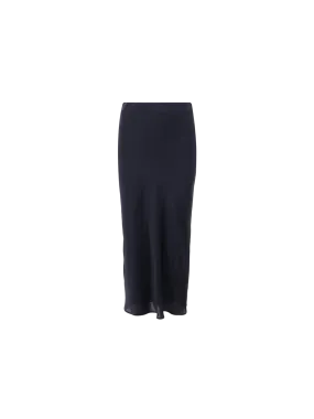 Satin Pencil Skirt