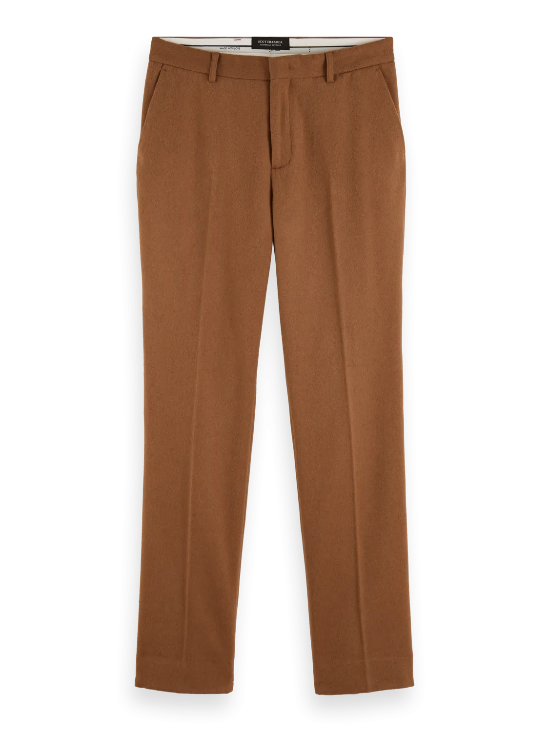 Scotch & Soda Relaxed Wool-Blend Chino in Camel