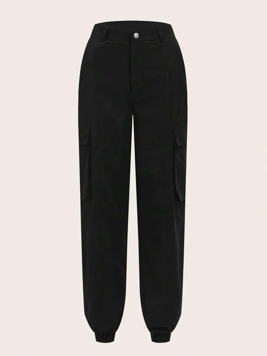 Side Pocket Flap Cargo Pants