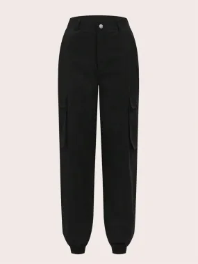 Side Pocket Flap Cargo Pants
