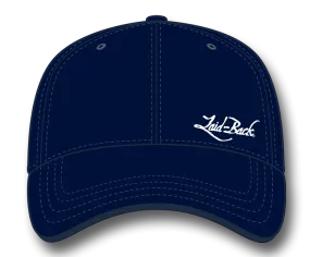 Simple Laid-Back Embroidered Flex Hat-Navy