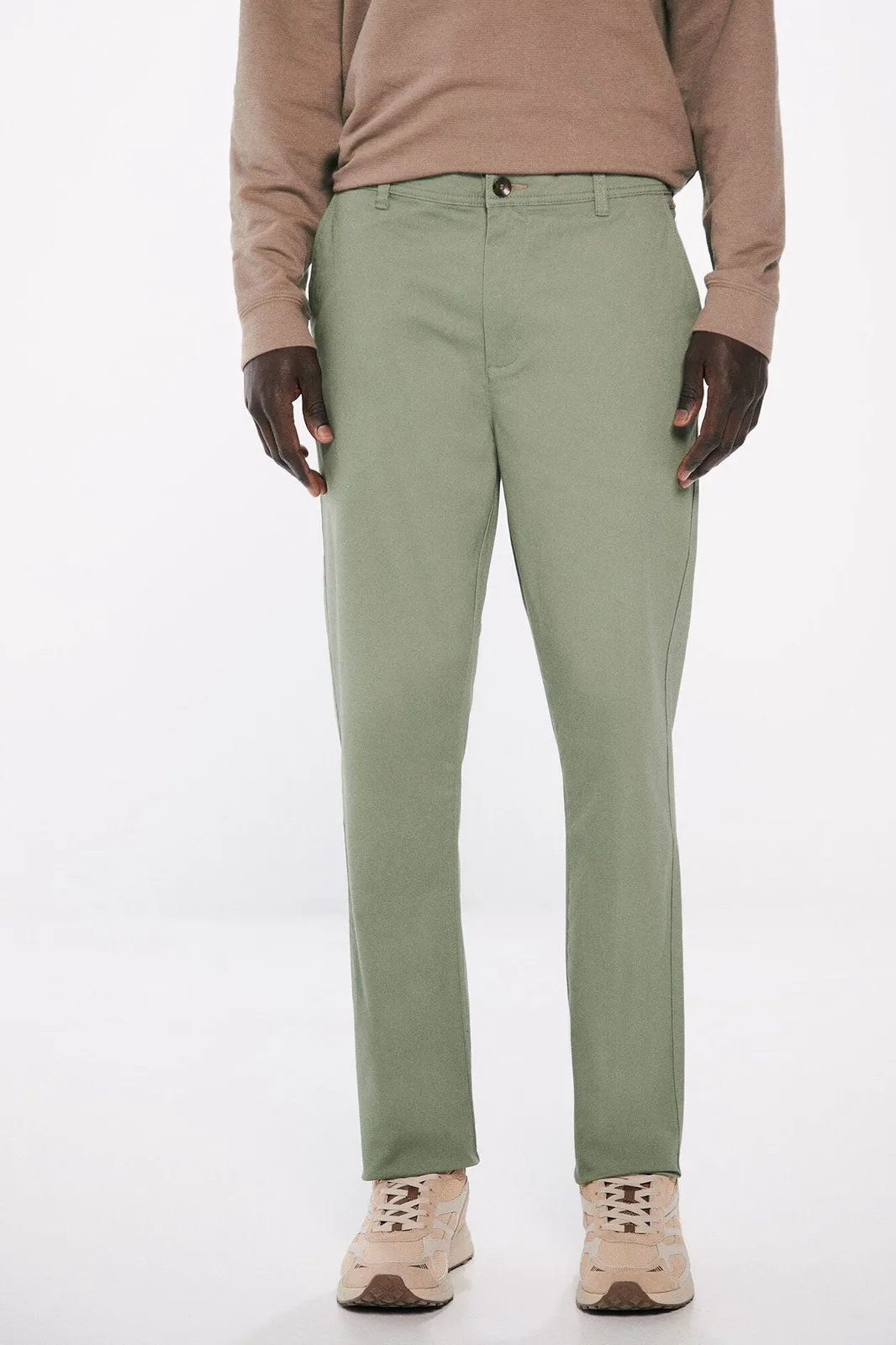 Slim Fit Colored Chinos Pants - Green