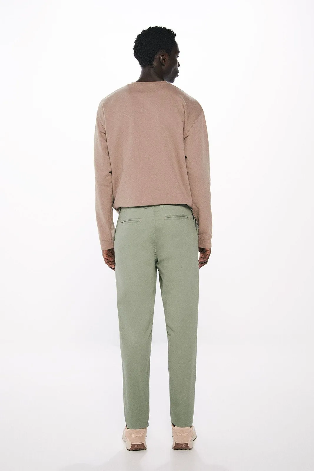 Slim Fit Colored Chinos Pants - Green