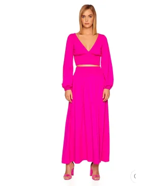 Smocked Maxi Skirt