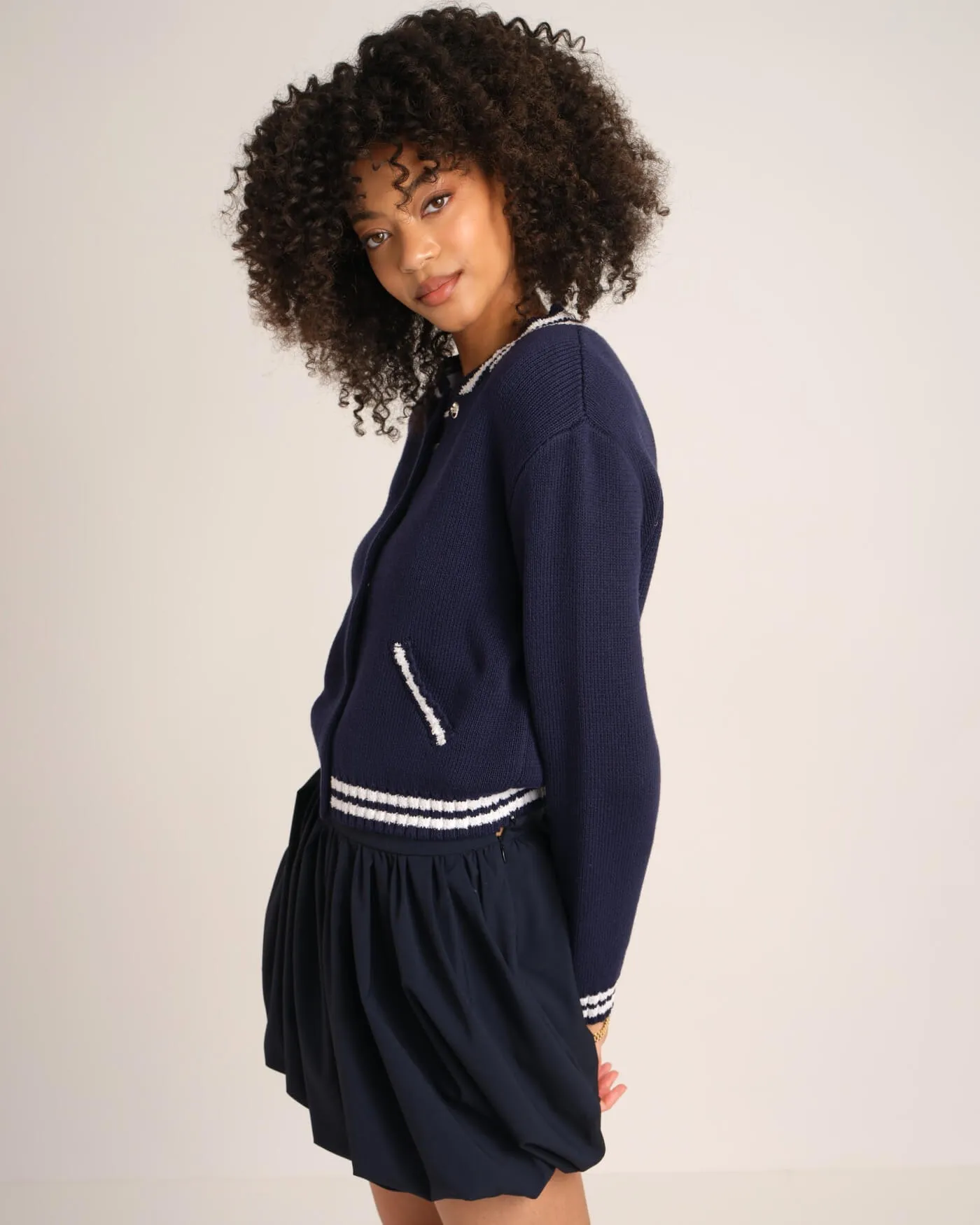Snap Front Varsity Bomber