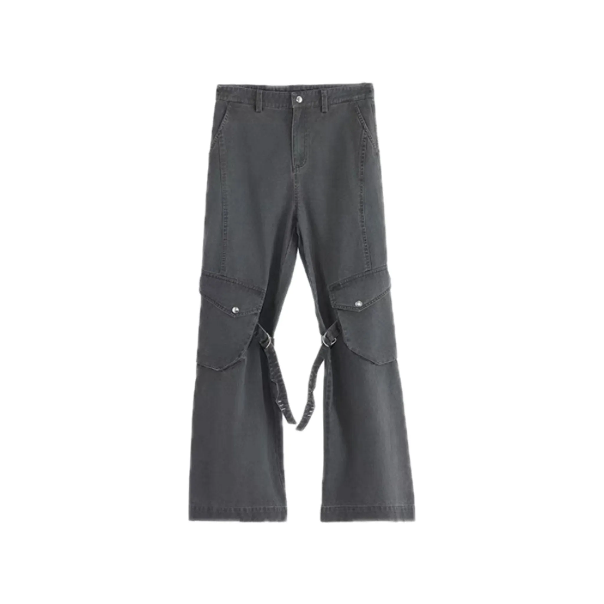 Standard Washed Cargo Pants in Dark Grey