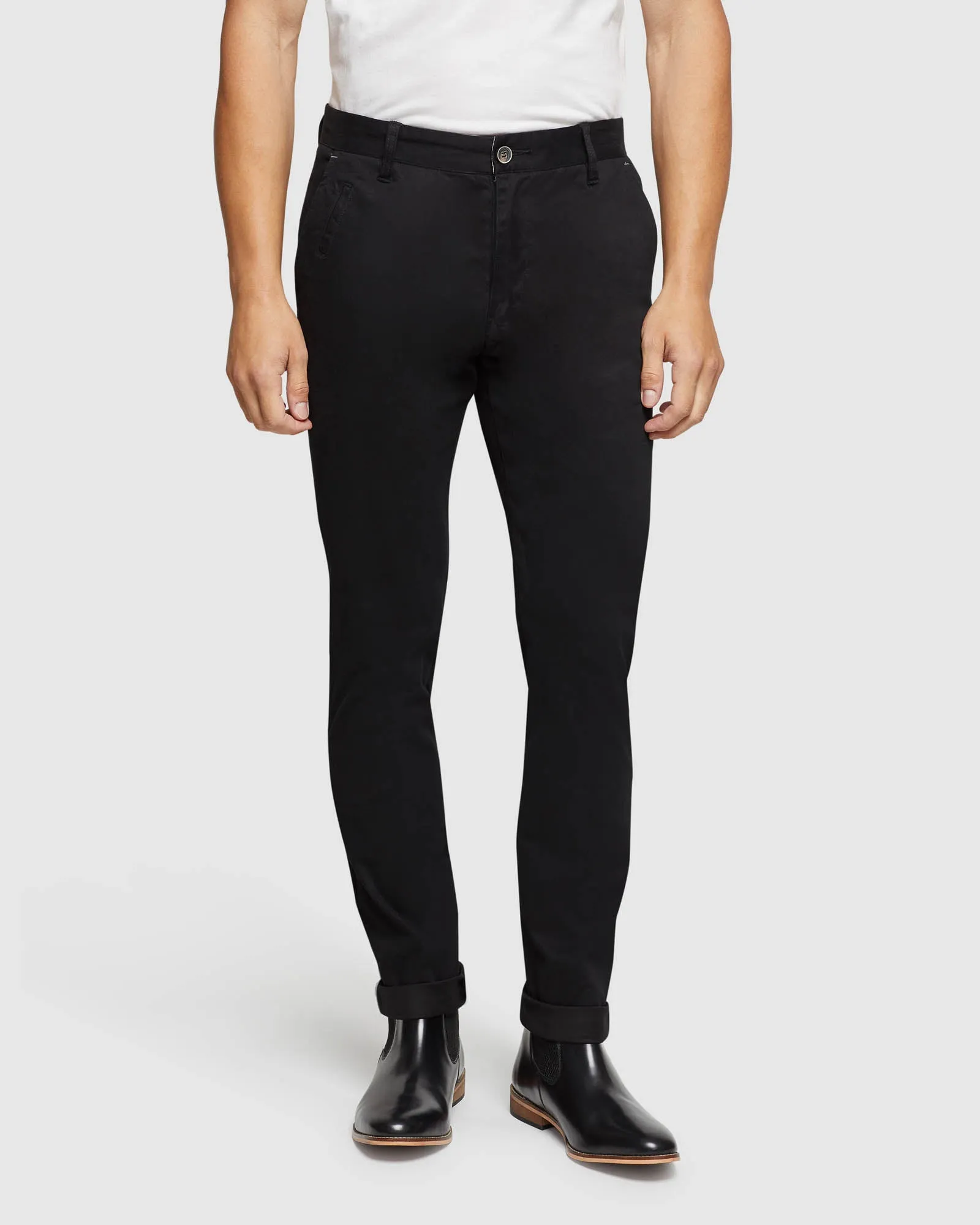 Stretch Organic Cotton Skinny Chinos