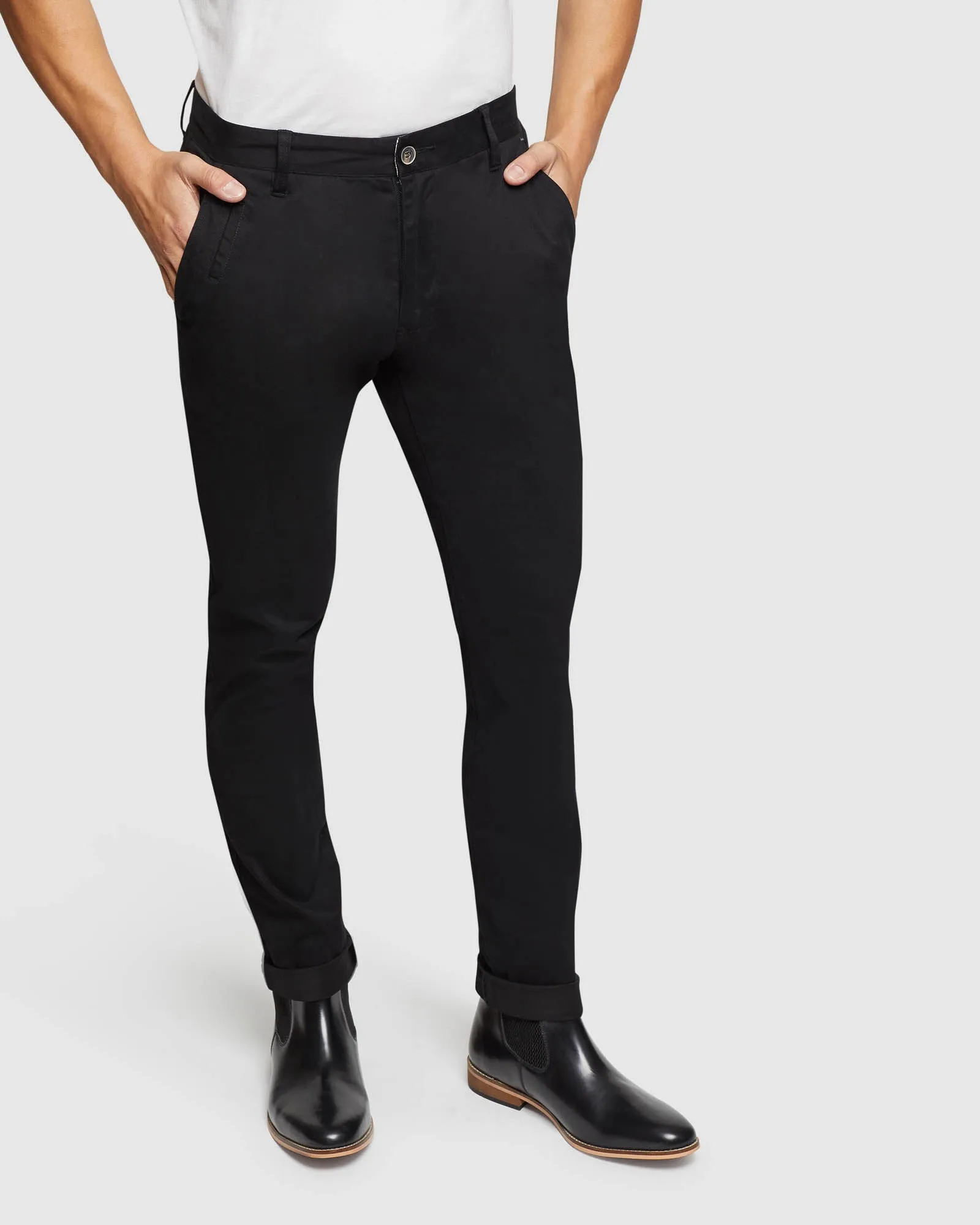 Stretch Organic Cotton Skinny Chinos