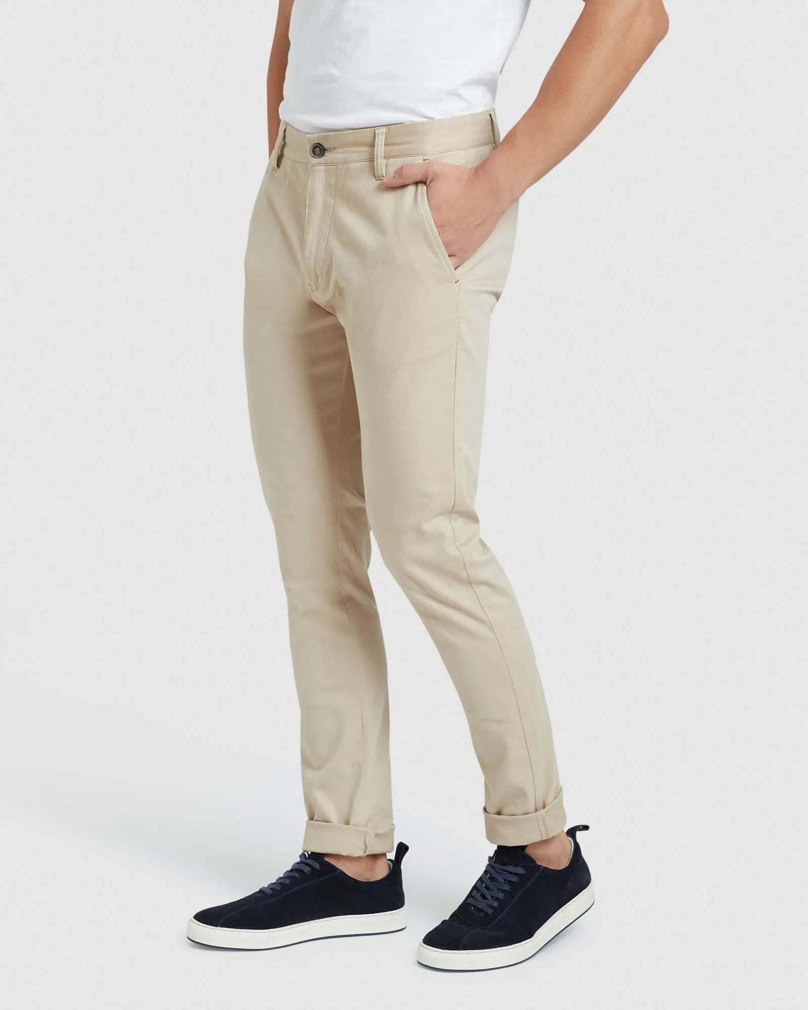 Stretch Organic Cotton Skinny Chinos