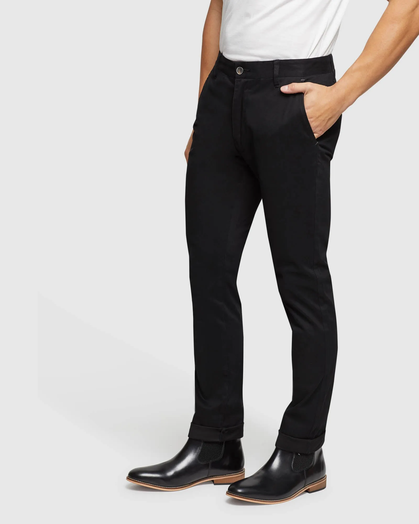 Stretch Organic Cotton Skinny Chinos