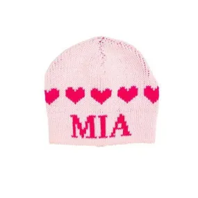 String of Hearts Personalized Knit Hat