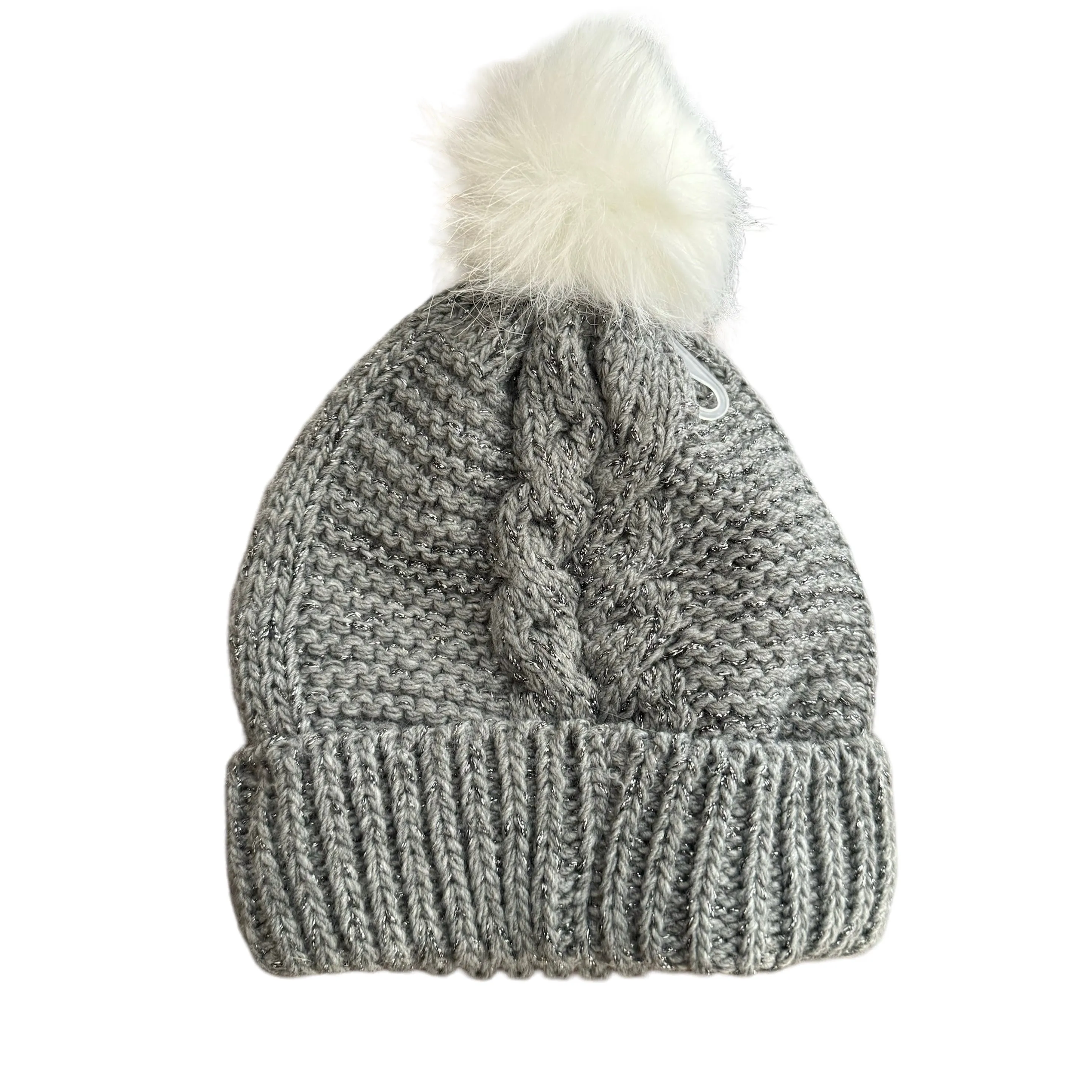The Children’s Place Big Girls Beanie’s with Faux Fur Pompom