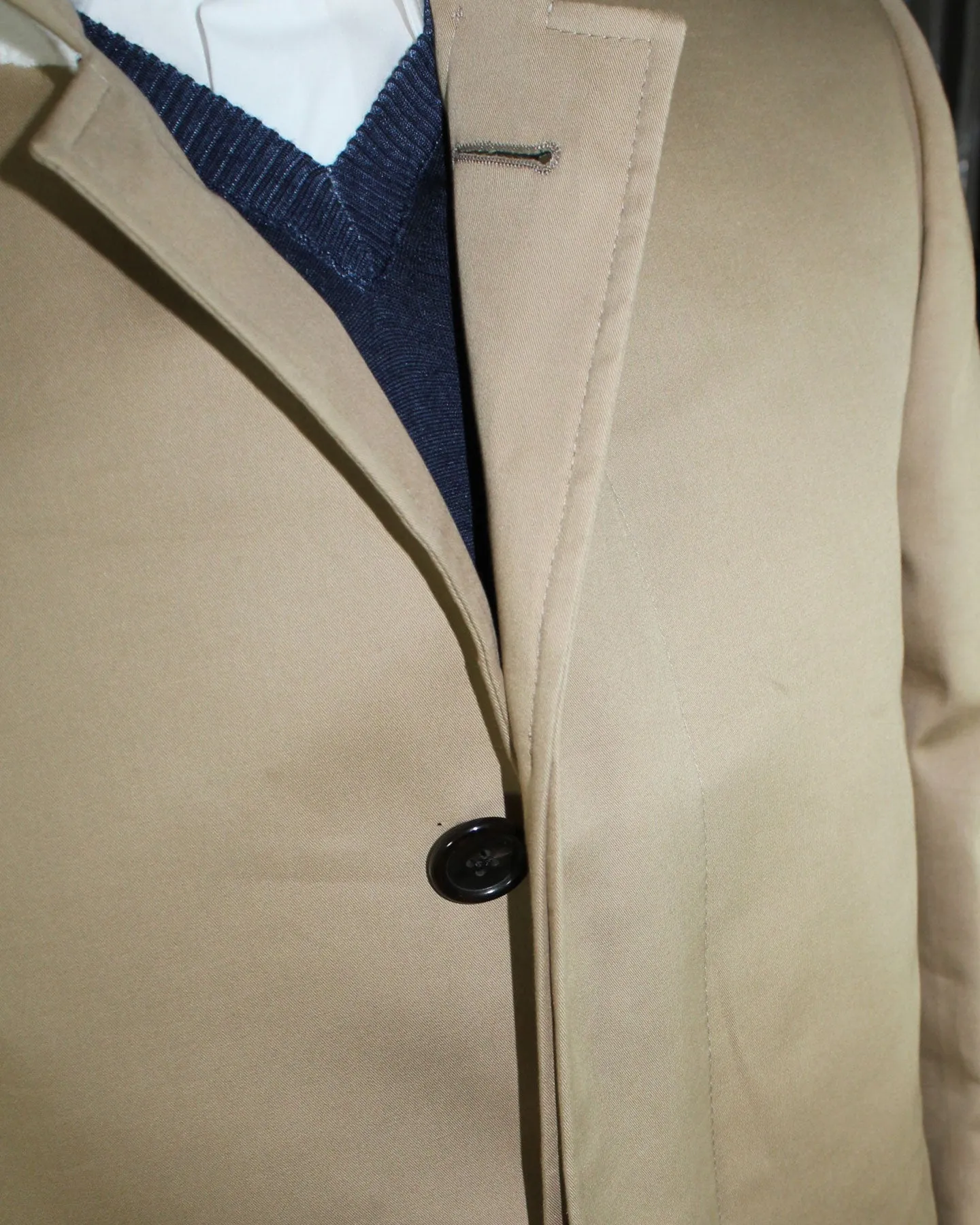 Thom Browne Overcoat Khaki MacKintosh Bal Collar Coat EU 50  - US 40 REDUCED - SALE