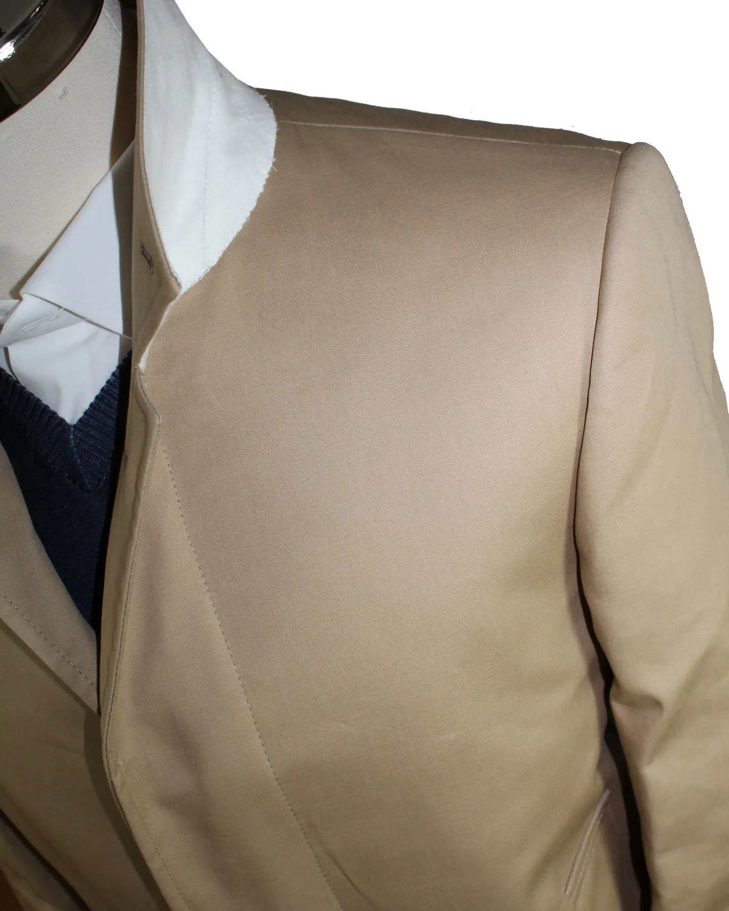 Thom Browne Overcoat Khaki MacKintosh Bal Collar Coat EU 50  - US 40 REDUCED - SALE