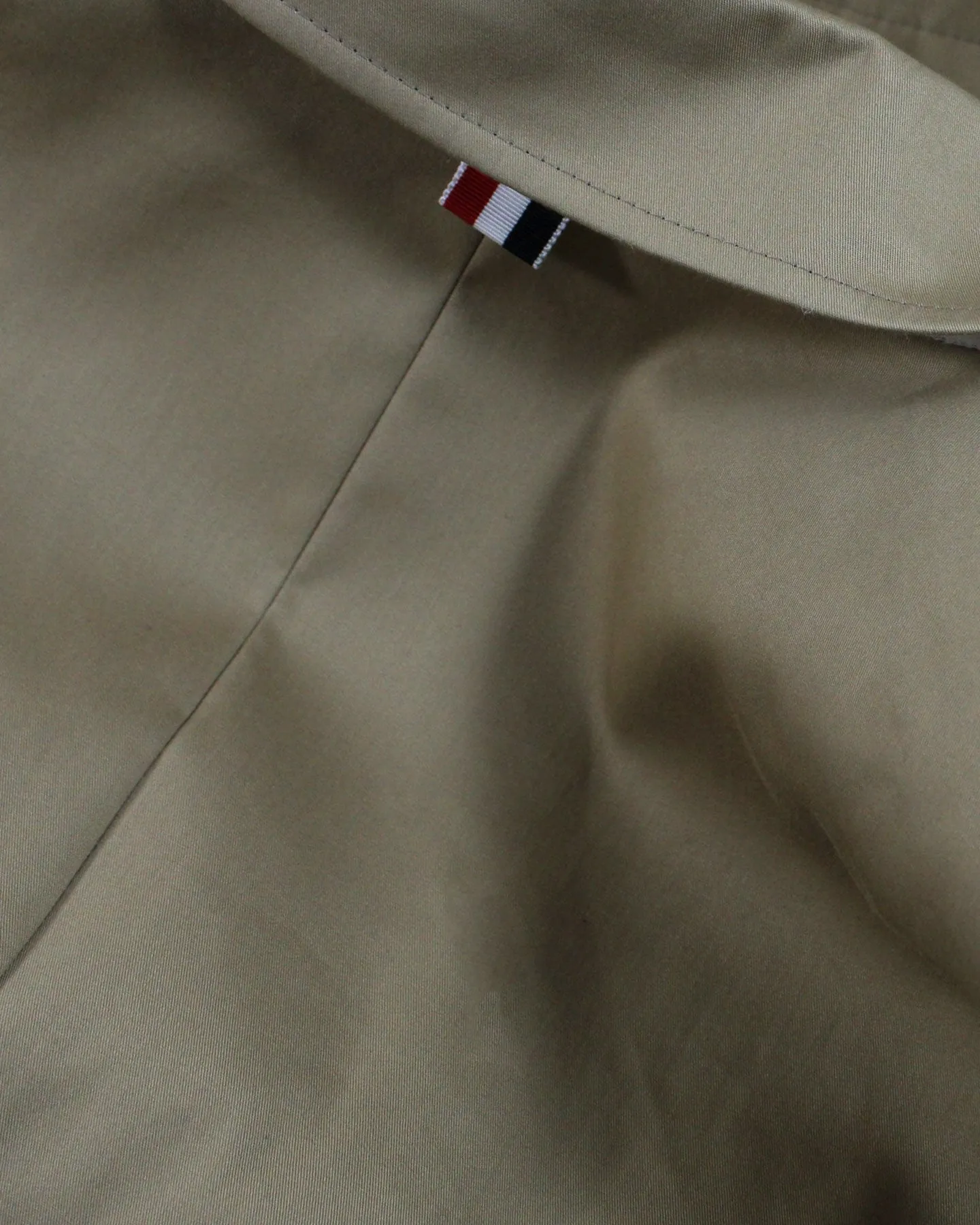 Thom Browne Overcoat Khaki MacKintosh Bal Collar Coat EU 50  - US 40 REDUCED - SALE