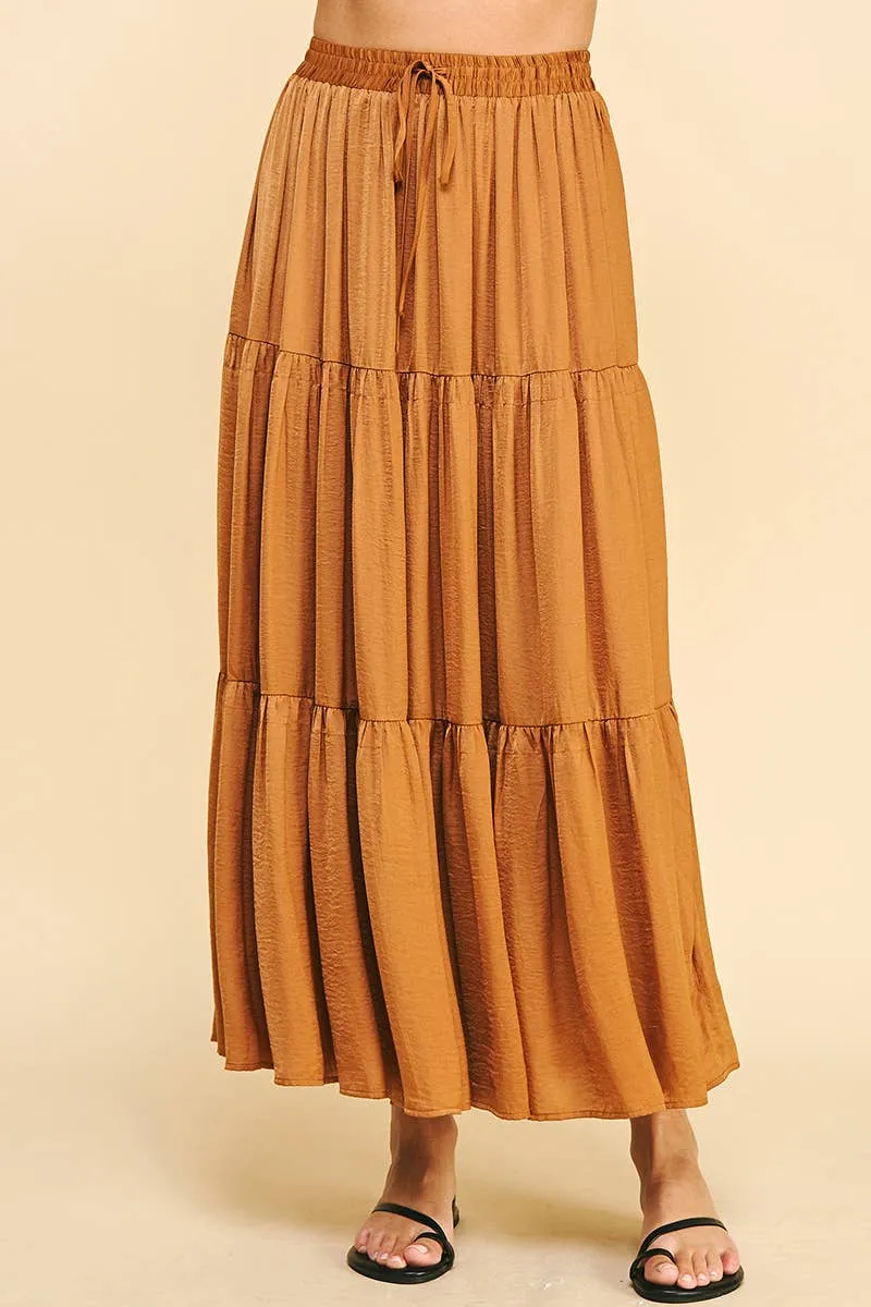 TIERED MAXI SKIRT - SIENNA