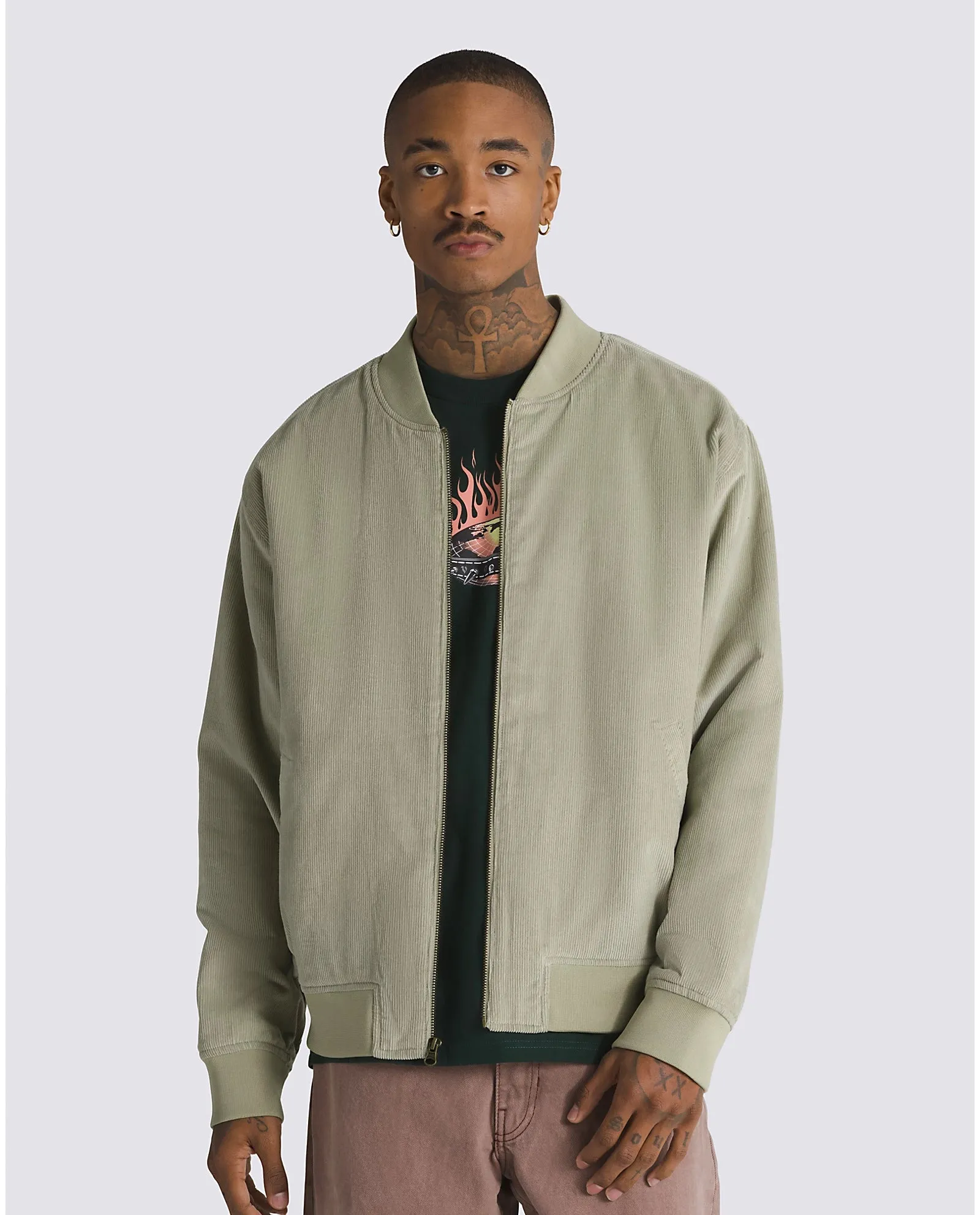 VANS Skate Corduroy Bomber Jacket Elm
