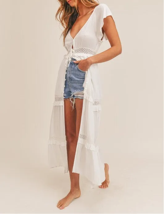 Victoria Maxi Dress - White [S-L]