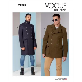 Vogue Pattern V1853 Men's Coat
