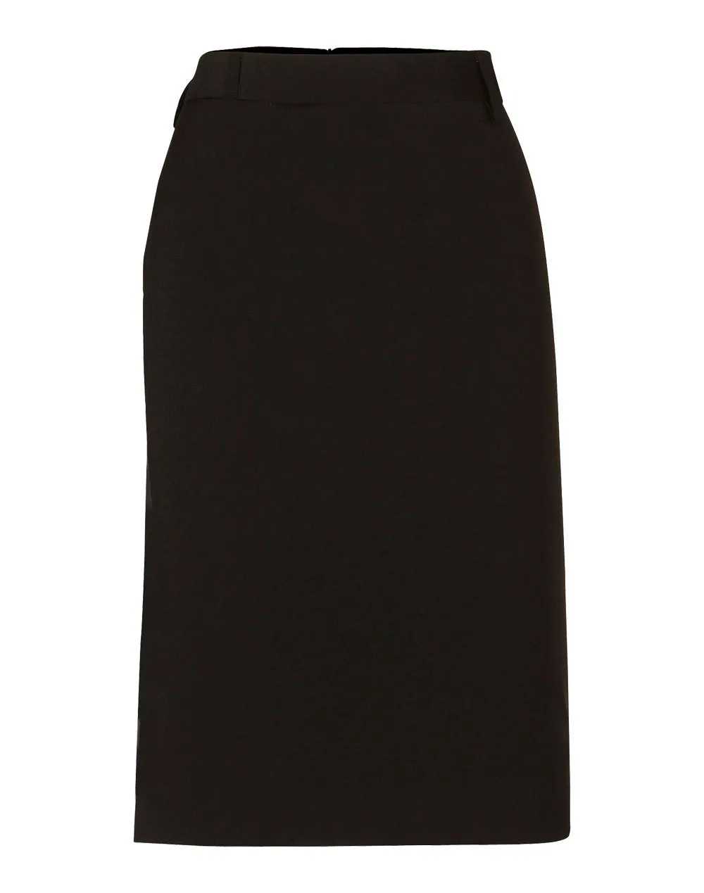 Women's Wool Blend Stretch Mid Length Lined Pencil Skirt