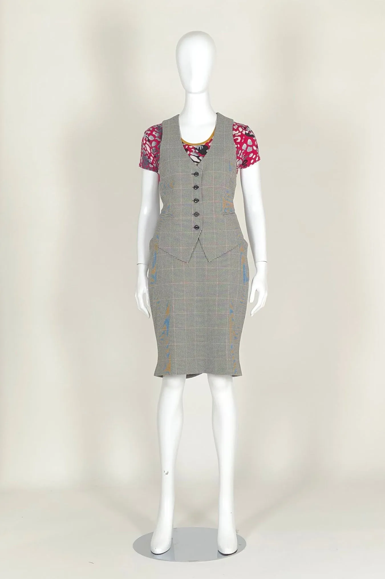 WORLD 4577 Mawkishness Skirt Houndstooth
