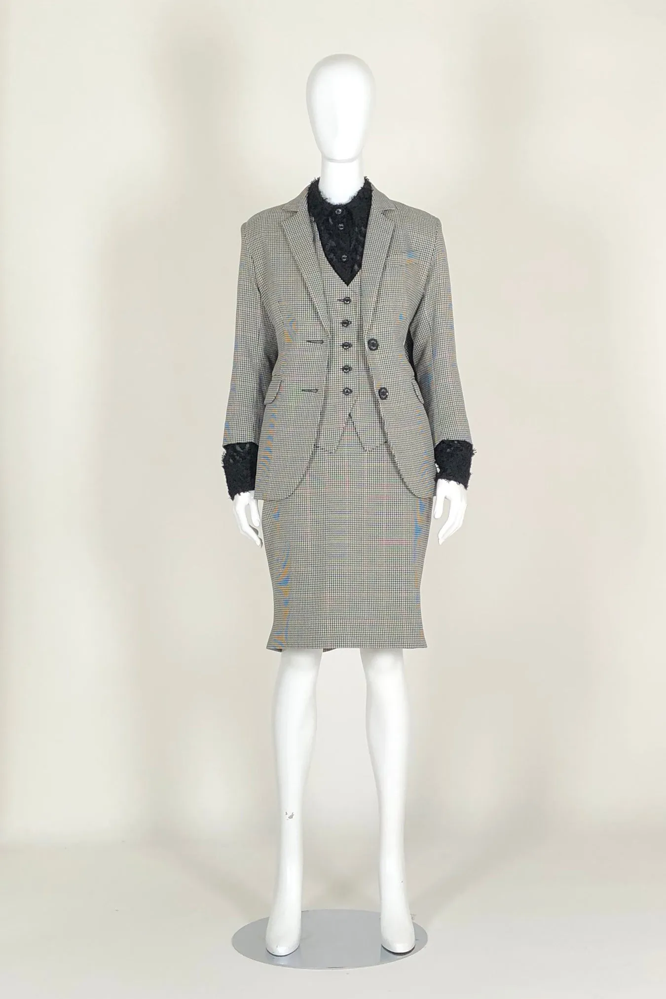WORLD 4577 Mawkishness Skirt Houndstooth