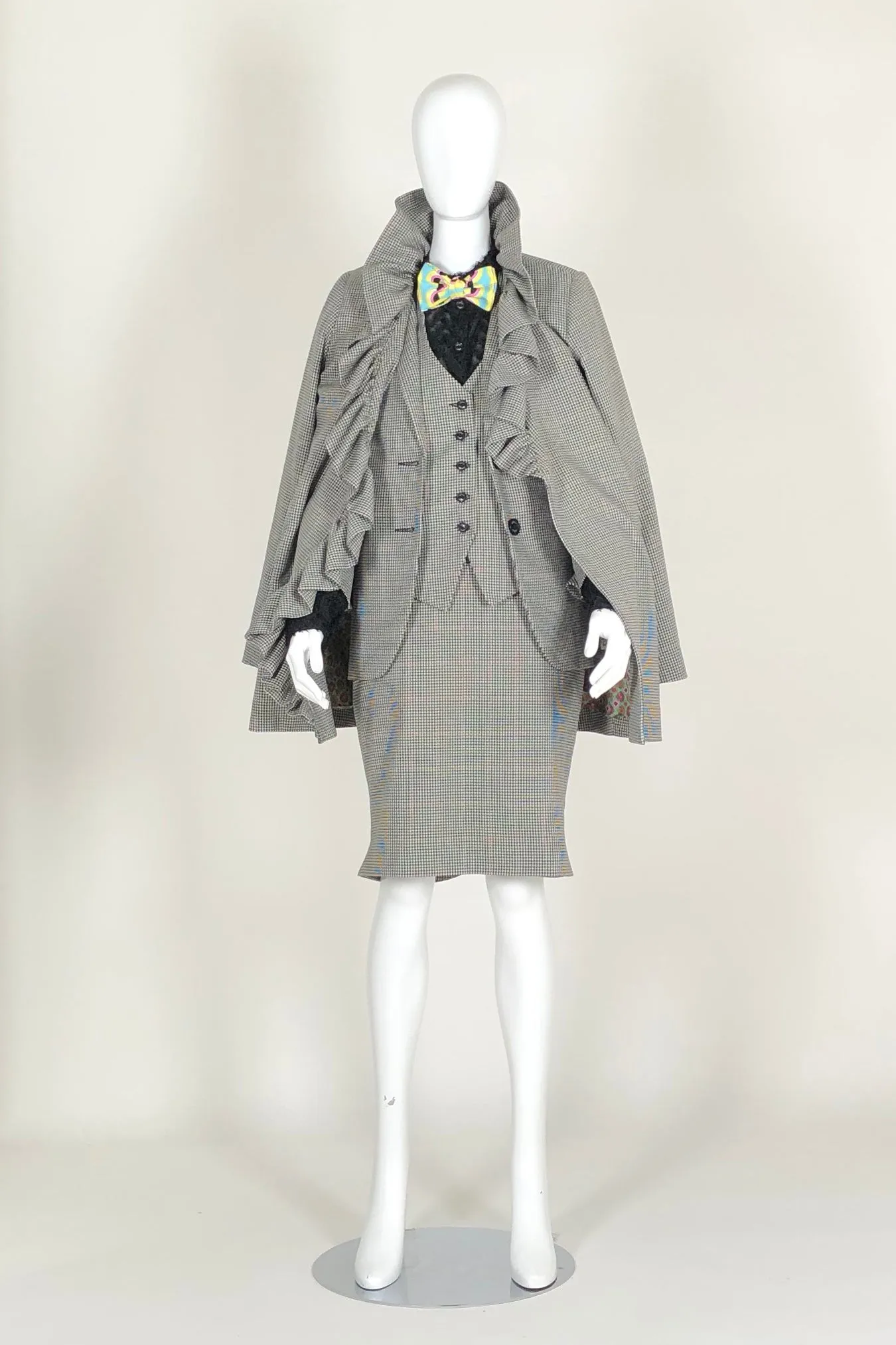 WORLD 4577 Mawkishness Skirt Houndstooth