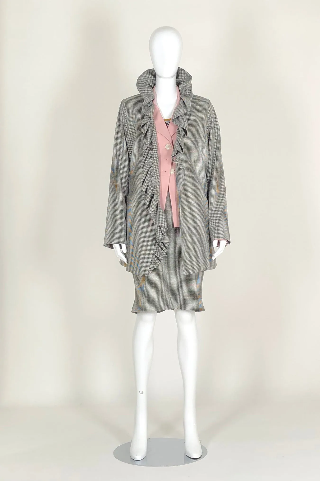 WORLD 4577 Mawkishness Skirt Houndstooth
