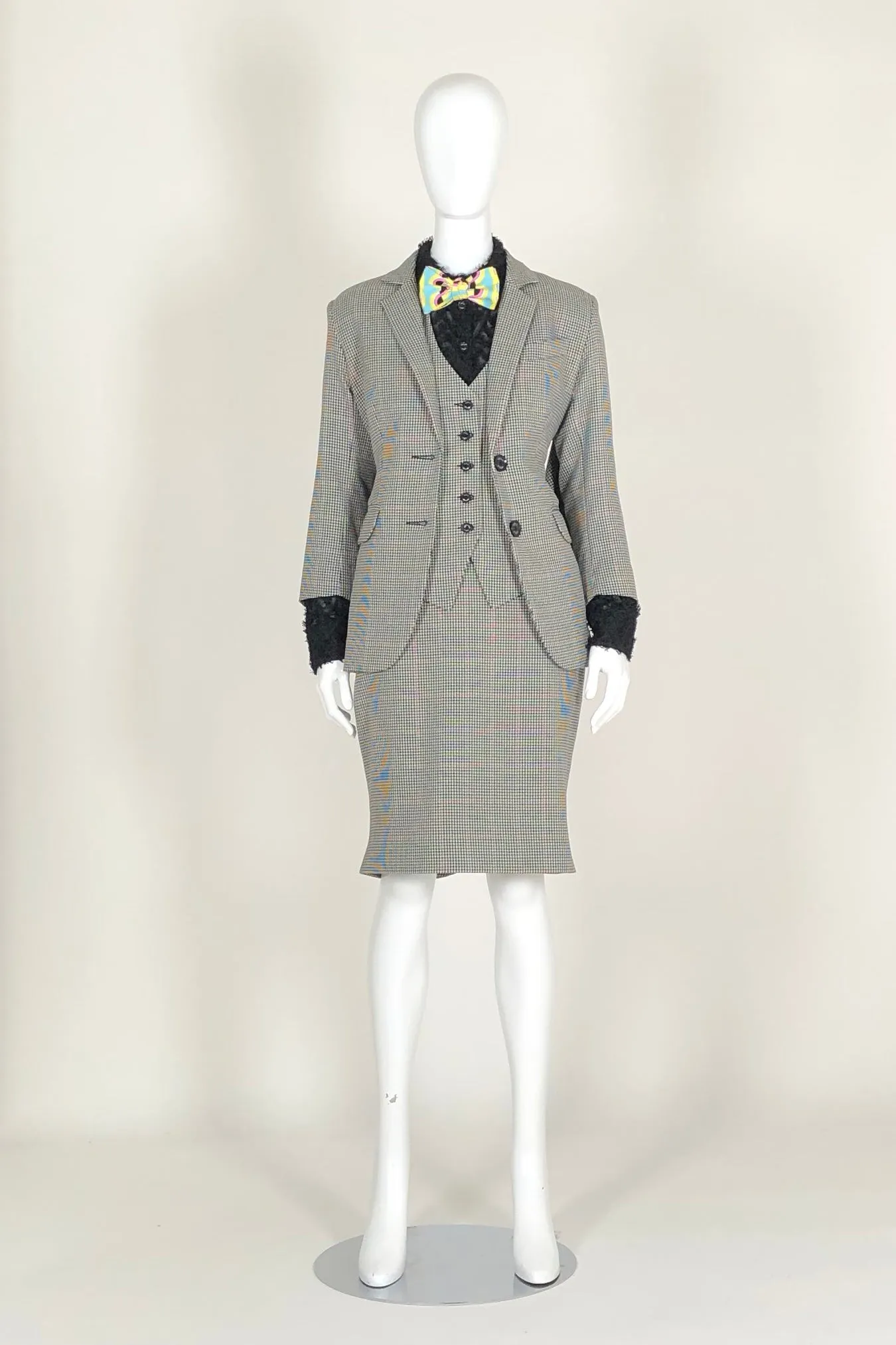 WORLD 4577 Mawkishness Skirt Houndstooth